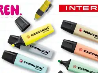Interspar Stabilo Textmarker Boss Angebot