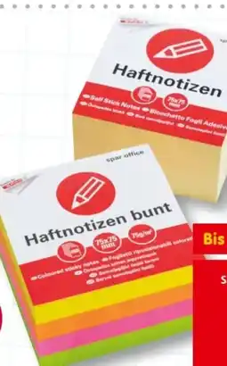 Interspar Spar Office Haftnotizen Angebot