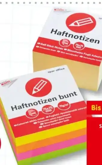 Interspar Spar Office Haftnotizen Angebot