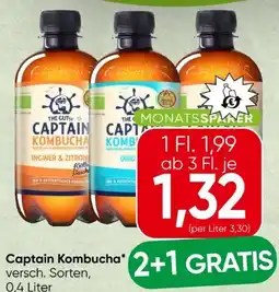 Spar The Gutsy Captain Kombucha Bio-Ingwer-Zitrone Angebot