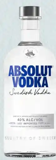 Spar Absolut Vodka Angebot