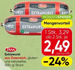 Spar TANN Extrawurst Angebot