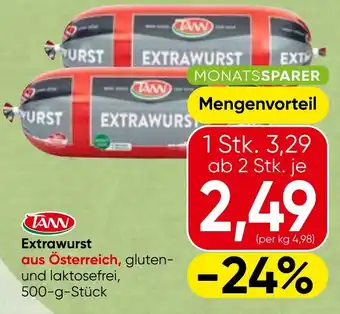 Spar TANN Extrawurst Angebot