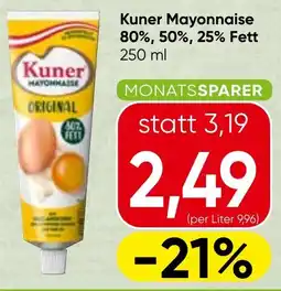 Spar Kuner Mayonnaise Angebot