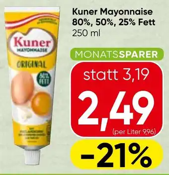 Spar Kuner Mayonnaise Angebot