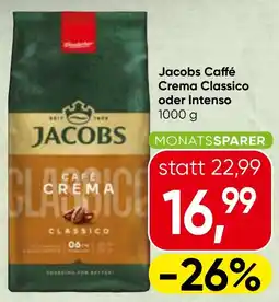 Spar Jacobs Caffé Crema Classico oder Intenso Angebot