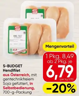 Spar S-BUDGET Hendlfilet Angebot