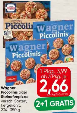 Spar Wagner Piccolinis oder Steinofenpizza Angebot