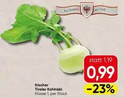 Spar frischer Tiroler Kohlrabi Angebot