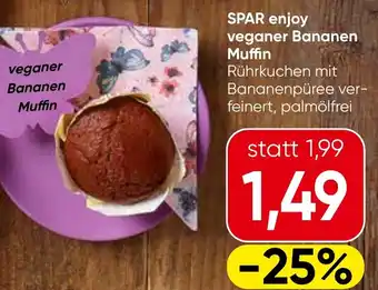 Spar SPAR enjoy veganer Bananen Muffin Angebot