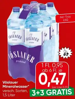 Spar Vöslauer Mineralwasser Angebot