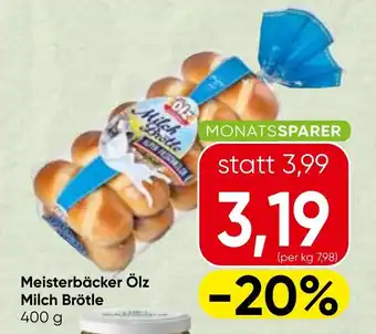 Spar Meisterbäcker Ölz Milch Brötle Angebot