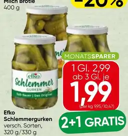 Spar Efko Schlemmergurken Angebot