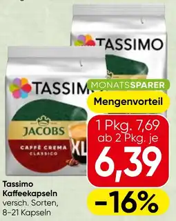 Spar Tassimo Kaffeekapseln Angebot