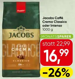 Spar Jacobs Caffé Crema Classico oder Intenso Angebot