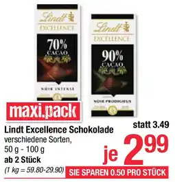 Maximarkt Lindt Excellence Schokolade Angebot