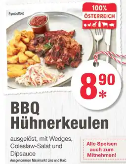 Maximarkt BBQ Hühnerkeulen Angebot
