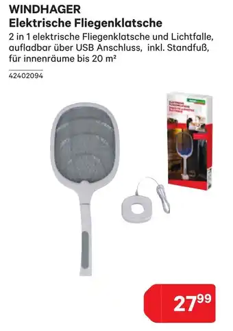 BayWa Windhager Elektrische Fliegenklatsche Angebot