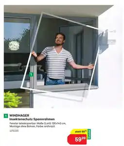 BayWa Windhager Insektenschutz Spannrahmen Angebot