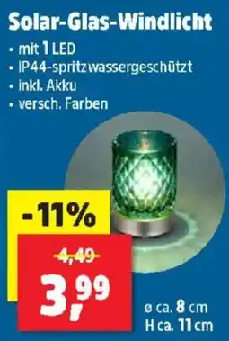 Thomas Philipps Solar-Glas-Windlicht Angebot