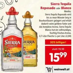 Interspar Sierra Tequila Reposado oder Blanco Angebot