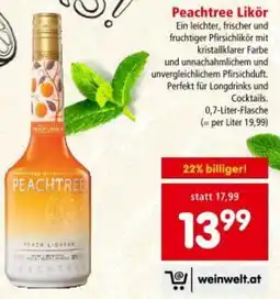 Interspar Peachtree Likör Angebot