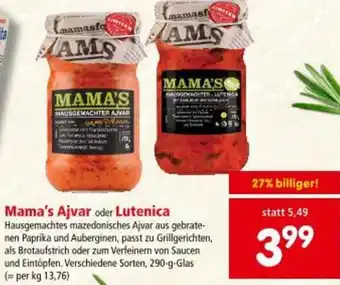 Interspar Mama's Ajvar oder Lutenica Angebot