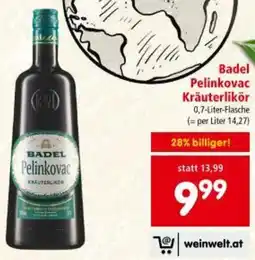 Interspar Badel Pelinkovac Kräuterlikör Angebot