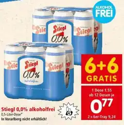 Interspar Stiegl 0,0% alkoholfrei Angebot