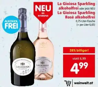 Interspar La Gioiosa Sparkling alkoholfrei Angebot