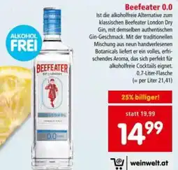 Interspar Beefeater 0.0 Angebot