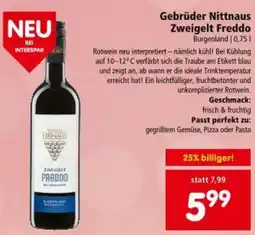 Interspar Gebrüder Nittnaus Zweigelt Freddo Angebot