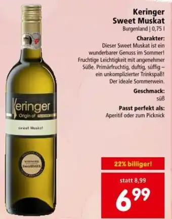 Interspar Keringer Sweet Muskat Angebot