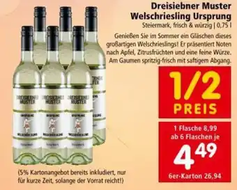 Interspar Dreisiebner Muster Welschriesling Ursprung Angebot