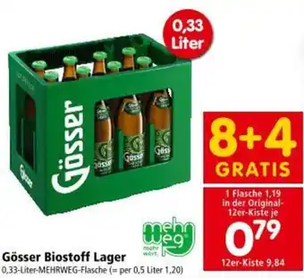 Interspar Gösser Biostoff Lager Angebot