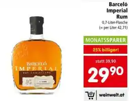 Interspar Barceló Imperial Rum Angebot