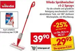 Interspar Vileda Sprühwischer Angebot
