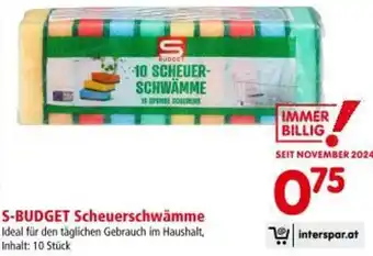 Interspar S-budget Scheuerschwämme Angebot