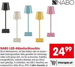 Interspar Nabo LED-Akkutischleuchte Angebot