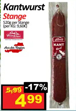 Wurstico Kantwurst Angebot