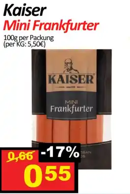 Wurstico Kaiser Mini Frankfurter Angebot