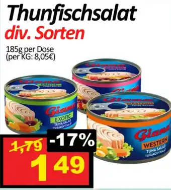 Wurstico Thunfischsalat Angebot