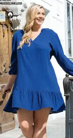 Hofer Up 2 Fashion Plus Size Damen Musselinkleid Angebot