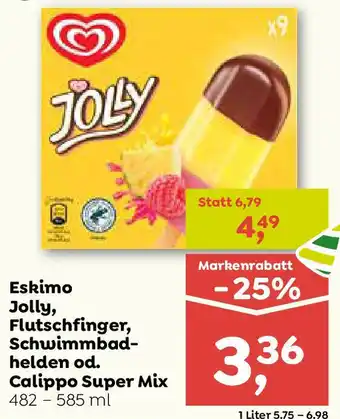 ADEG Eskimo Jolly, Flutschfinger, Schwimmbad- helden od. Calippo Super Mix Angebot
