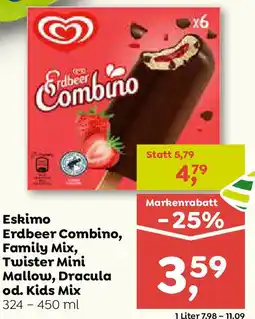 ADEG Eskimo Erdbeer Combino, Family Mix, Twister Mini Mallow, Dracula od. Kids Mix Angebot