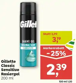 ADEG Gillette Classic Sensitive Rasiergel Angebot
