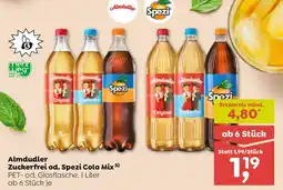 ADEG Almdudler Zuckerfrei od. Spezi Cola Mix Angebot
