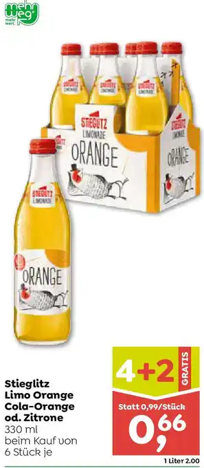 ADEG Stieglitz Limo Orange Cola-Orange od. Zitrone Angebot