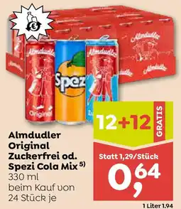 ADEG Almdudler Original Zuckerfrei od. Spezi Cola Mix Angebot