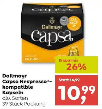 ADEG Dallmayr Capsa Nespresso kompatible Kapseln Angebot